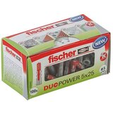 Fischer Duopower Asortiman tipli LD (Promjer tiple: 5 mm, Duljina tiple: 25 mm, 1 Kom., S rubom, Prikladno za: Svi građevni materijali) | shoptok.hr