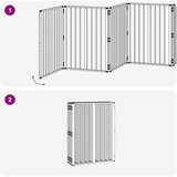  Vrata za pse 10 pcs Crna 60 x 80 cm Cinkani čelik | shoptok.hr