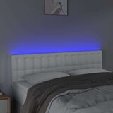  Posteljno vzglavje belo 144x5x78/88 cm umetno usnje, (20792957) | Shoptok.si