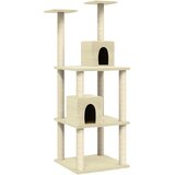  Penjalica za mačke sa stupovima za grebanje krem 141 cm | shoptok.hr