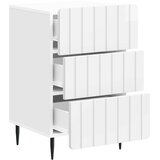  Noćni ormar s ladicama Bijela visokog sjaja 43x 41 x 68 cm | shoptok.hr
