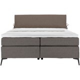 Hom`in POSTELJA BOXSPRING 200 cm x 200 cm , tekstil rjava, siva | Shoptok.si