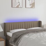  LED uzglavlje smeđesivo 147x16x78/88 cm od tkanine Cijene