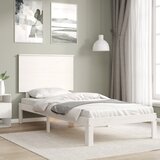  Okvir kreveta bez madraca bijeli 90 x 200 cm masivna borovina | shoptok.hr