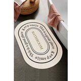 Mila Home Kremno bela žametna kopalniška preproga 60x100 cm – | Shoptok.si