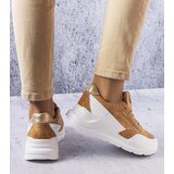 Gemre Beige eco-suede sneakers Dupuis | shoptok.hr