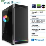 PCPLUS Namizni računalnik PCPLUS Storm Ultra 5 225F, 32 GB RAM, 1 TB SSD, RTX 5060 Ti 8GB, W11H|Gaming, (5000089110) | Shoptok.si
