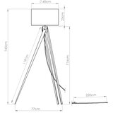 Sollux Lighting sollux SL.1908 - podna lampa natt 1xE27/15W/230V bela | Eponuda.com