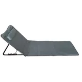 Ležaljka sklopiva za plažu 140x39cm siva LP-722000S