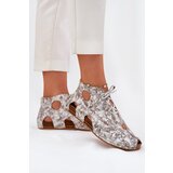 Maciejka Patterned Leather Ankle Boots | Shoptok.si