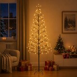 LED božićno drvce Bijela Čelik 196 LED lampica | shoptok.hr