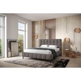 MID.YOU OBLAZINJENA POSTELJA 140 cm x 200 cm , les, tekstil, leseni material umazano rjava | Shoptok.si