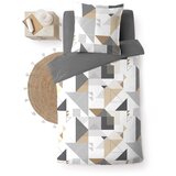Douceur d intérieur Bijela/siva posteljina za krevet za jednu osobu od mikrovlakana 140x200 cm Trigone – | shoptok.hr