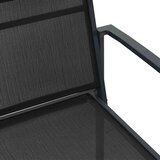  vrtni stol, plastika, črna/siva, 2 kos | Shoptok.si