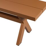 Exotan Smeđa metalna vrtna klupa Delta – | shoptok.hr