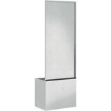 vidaXL Vrtno korito z dekorativno ploščo Srebrna 50 x 140 cm | Shoptok.si