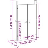  Vanjska kuhinjska vrata MEPPEL 2 kom 50x9x82 cm masivne drva duglazije | shoptok.hr