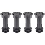 WALTECO Noga za pohištvo (Do x Š x V: 5,5 x 5,5 x 12 cm, Plastika, Nastavljivo: 10 cm - 12 cm) | Shoptok.si