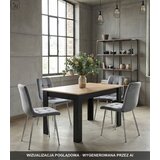 KARA stolica - svijetlosivi baršun / kromirane noge x 3 | shoptok.hr
