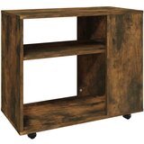 Furnova Stranska mizica dimljeni hrast 70x35x55 cm konstruiran les, (21914338) | Shoptok.si