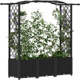  Povišeni krevet s mrežom i krovom Crna 164 x 40 x 142 cm PP | shoptok.hr