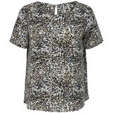 Only Carmakoma Bluza 'Vica' modra / siva / oliva / črna / bela | Shoptok.si