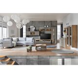 Mömax Viseča Vitrina Auris, Siva, Barva Hrasta | Shoptok.si