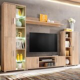 Zidni TV element s LED svjetlima boja hrasta sonome | Eponuda.ba