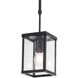 QAZQA Industriële buiten hanglamp zwart IP44 - Charlois Cene