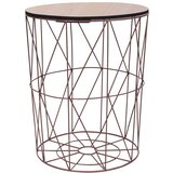 Furnova Klubska mizica bakrena Ø 47 cm, (21913467) | Shoptok.si