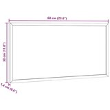 vidaXL Ploča za pisanje s crnim okvirom od punog borovine 60x30 cm | shoptok.hr