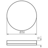 Kanlux 37293 - LED tehničko plafonsko svetlo IPER LED/35W/230V IK10 IP65 okruglo, belo | Eponuda.com