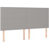 Box spring postelja z vzmetnico LED sv. siva 160x200 cm blago, (20789684) | Shoptok.si