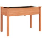 vidaXL Sadilica s kotačima i oblogom smeđa 118x59x80 cm od jelovine | shoptok.hr
