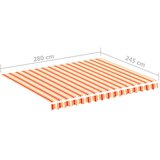  Zamjenska tkanina za tendu žuto-narančasta 3 x 2,5 m | shoptok.hr