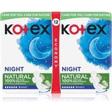 Kotex Natural Night vložki 12 kos | Shoptok.si