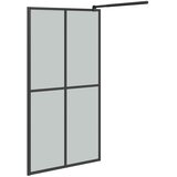 Pregrada za tuš 100 x 195 cm od tamnog kaljenog stakla | shoptok.hr