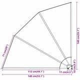  Zaslon za privatnost na balkonu 140 x 140 cm Poliester Bež | shoptok.hr