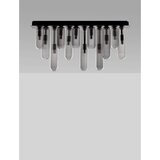 Nova Luce Siva staklena stropna svjetiljka sa staklenim sjenilom 10x72 cm Gustave &amp;ndash; Slike
