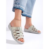 Shelvt Women's comfortable gray flip-flops | Shoptok.si