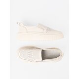 Sergio Leone Platform leather shoes beige | Shoptok.si