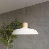  Sollux SL.0282 - Luster na sajli AFRA 1xE27/60W/230V siva/prirodno drvo | Eponuda.com