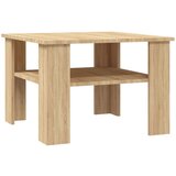 vidaXL Klubska mizica sonoma hrast 60x60x42 cm iverna plošča | Shoptok.si