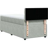 vidaXL box spring krevet s madracem svjetlosivi 90x190 cm baršunasti | shoptok.hr