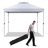  Zunanji šotor za zabave z nastavljivo višino 305 x 305 cm, srebrno-bel | Shoptok.si