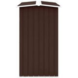  Vrtna ostava za drva od pocinčanog čelika 172x91x154 cm smeđa | shoptok.hr