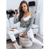 DStreet Women's sweater MELANIA light gray | shoptok.hr