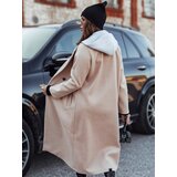 DStreet Płaszcz damski oversize MODVENTURE z kapturem beżowy | shoptok.hr