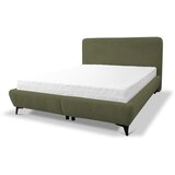 Makamii Zeleni tapecirani bračni krevet s prostorom za odlaganje s podnicom 180x200 cm Makapu – | shoptok.hr
