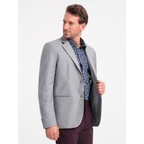Ombre Classic men's jacket with pillowcase pocket - grey Cijene